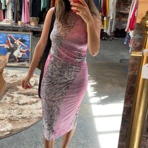 Paloma Wool pink matching top and skirt set size small worn once